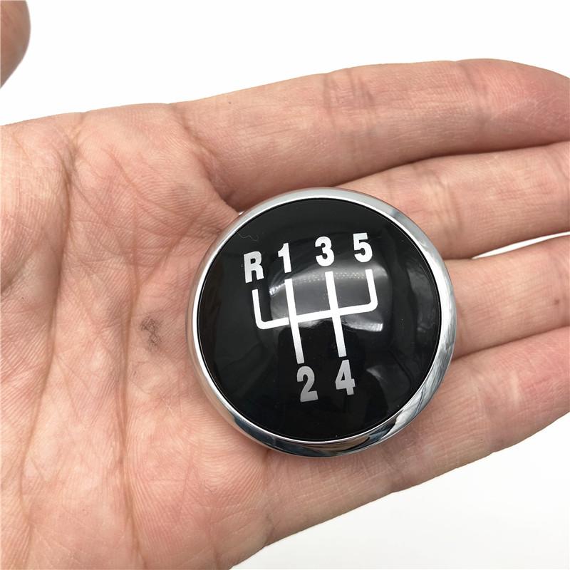 5/6 Speed Gear Shift Knob Top Cap Emblem Badge Cover For VW Volkswagen Golf Jetta MK3 MK4 GTI MK4 Bora Polo Seat Ibiza Caddy
