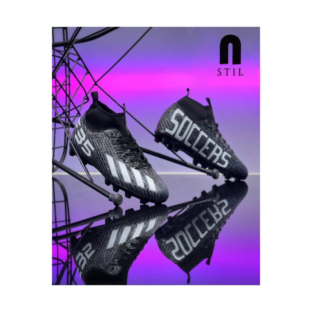 Boys' Astroturf Field Crampon Socks Spiked Football Sports Shoes F35kr