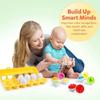 Montessori Educational Toys Baby Toy Easter Egg Baby Sensory Puzzle Smart Eggs Colors Shape Matching Sorter Games Baby Toys