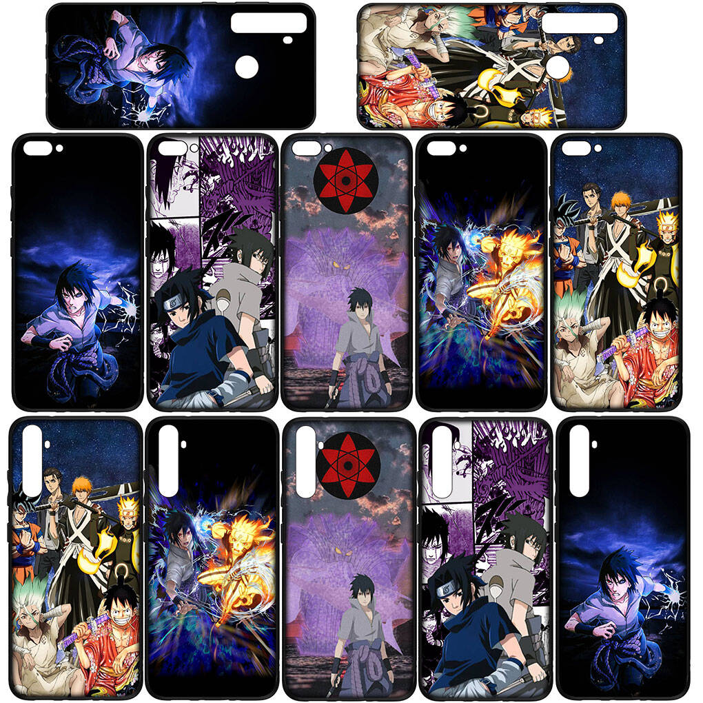 Phone Case for iPhone 17 15 16 Plus Redmi Note 14 12 11 13 Pro Max Huawei P30 P20 Lite OPPO A60 A40 A80 A18 A16 A54 Cartoon Naruto Uchiha Sasuke Cover