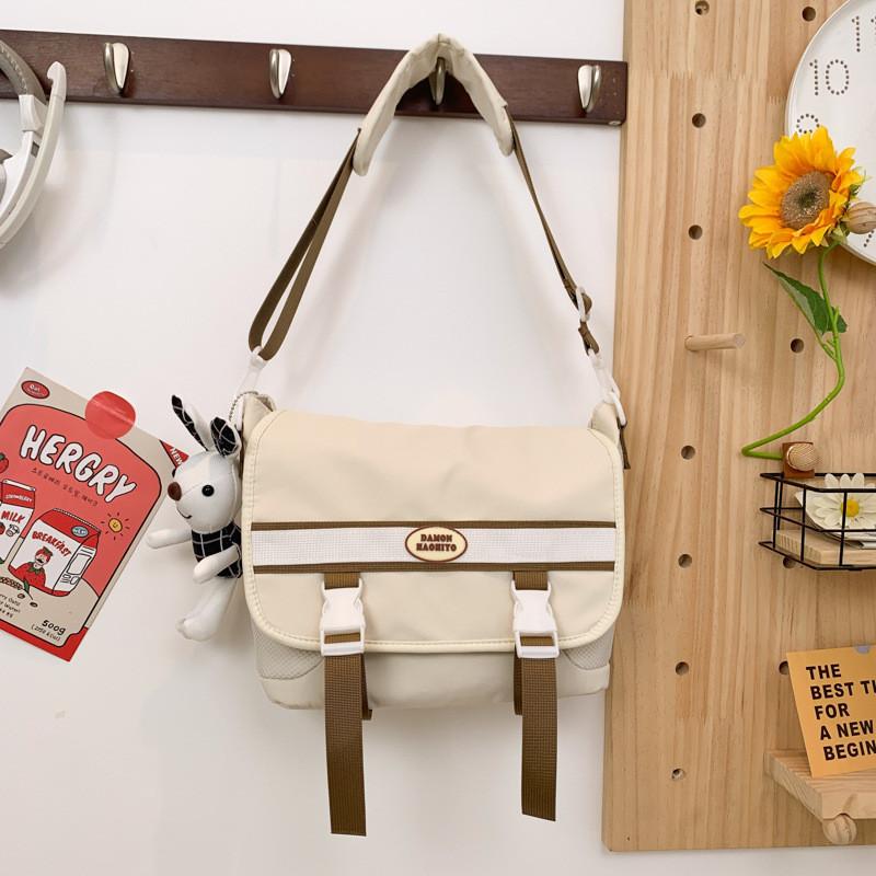 Japanese Style Student Single Shoulder Bag Women Cross-border All-match Messenger Bag Large Capacity Casual Commuter College Student Sling Bag