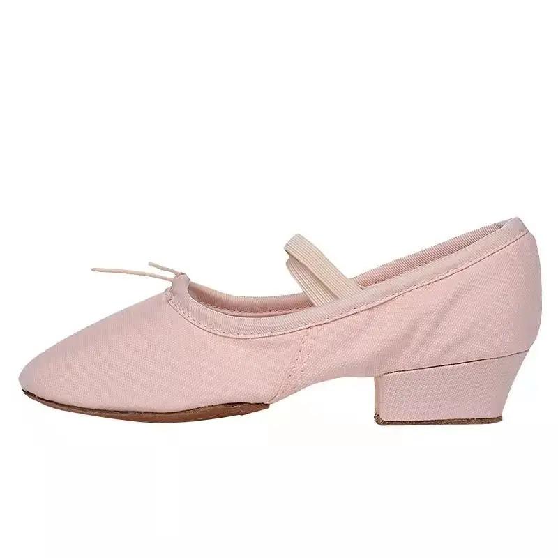 Ballet Dance Shoes Women Teacher Stage Training Shos Soft Sole Slippers Yoga Belly Practice Shoes Girls Jazz Dancing