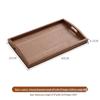 Japanese Style Black Walnut Solid Wood Serving Tray