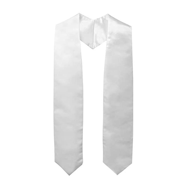 Graduation Season Satin Ribbon Sash: Solid Color Shoulder Strap for Junior High, High School, and University Ceremonies