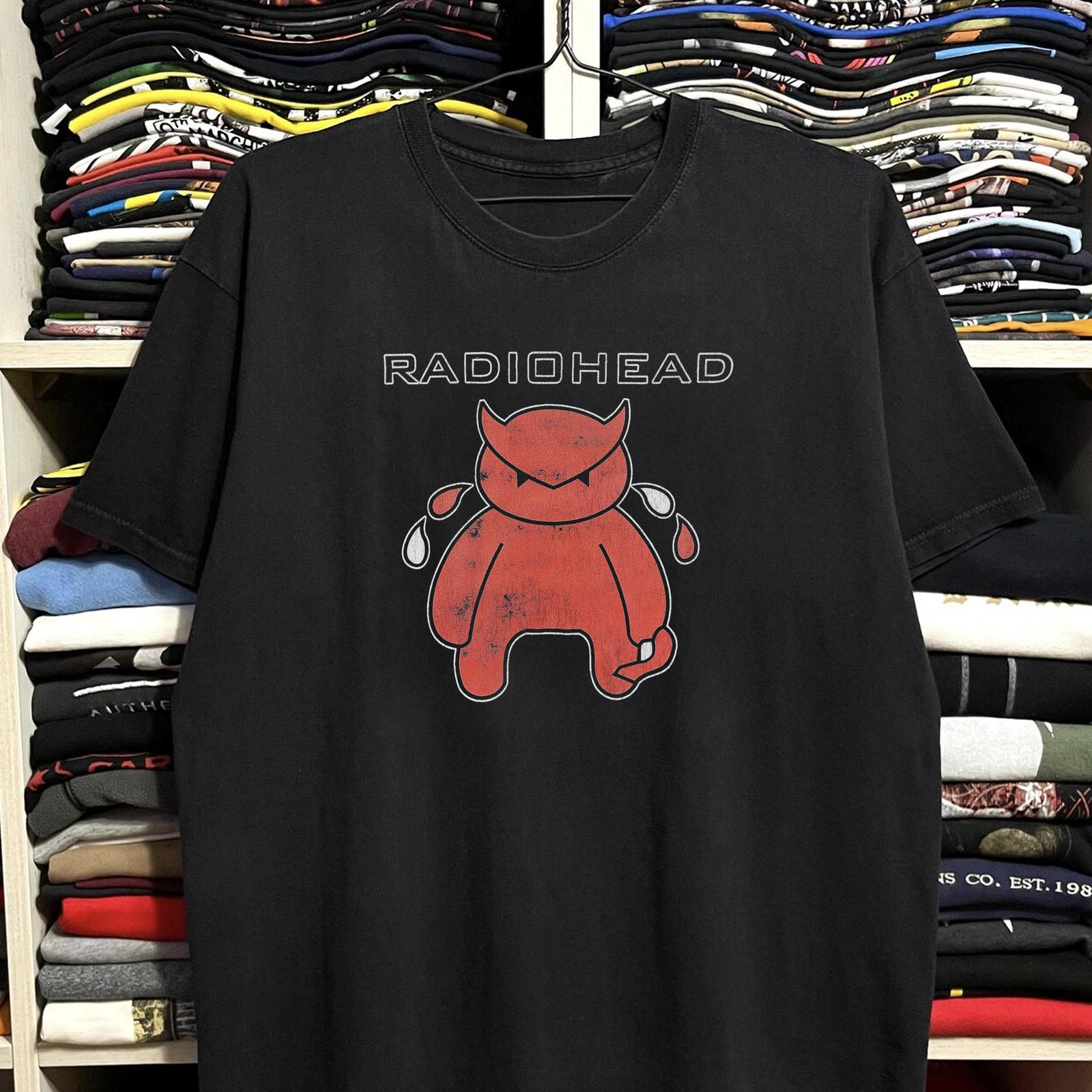 Rare Radiohead Devil Aged T-Shirt Black XL 4XL