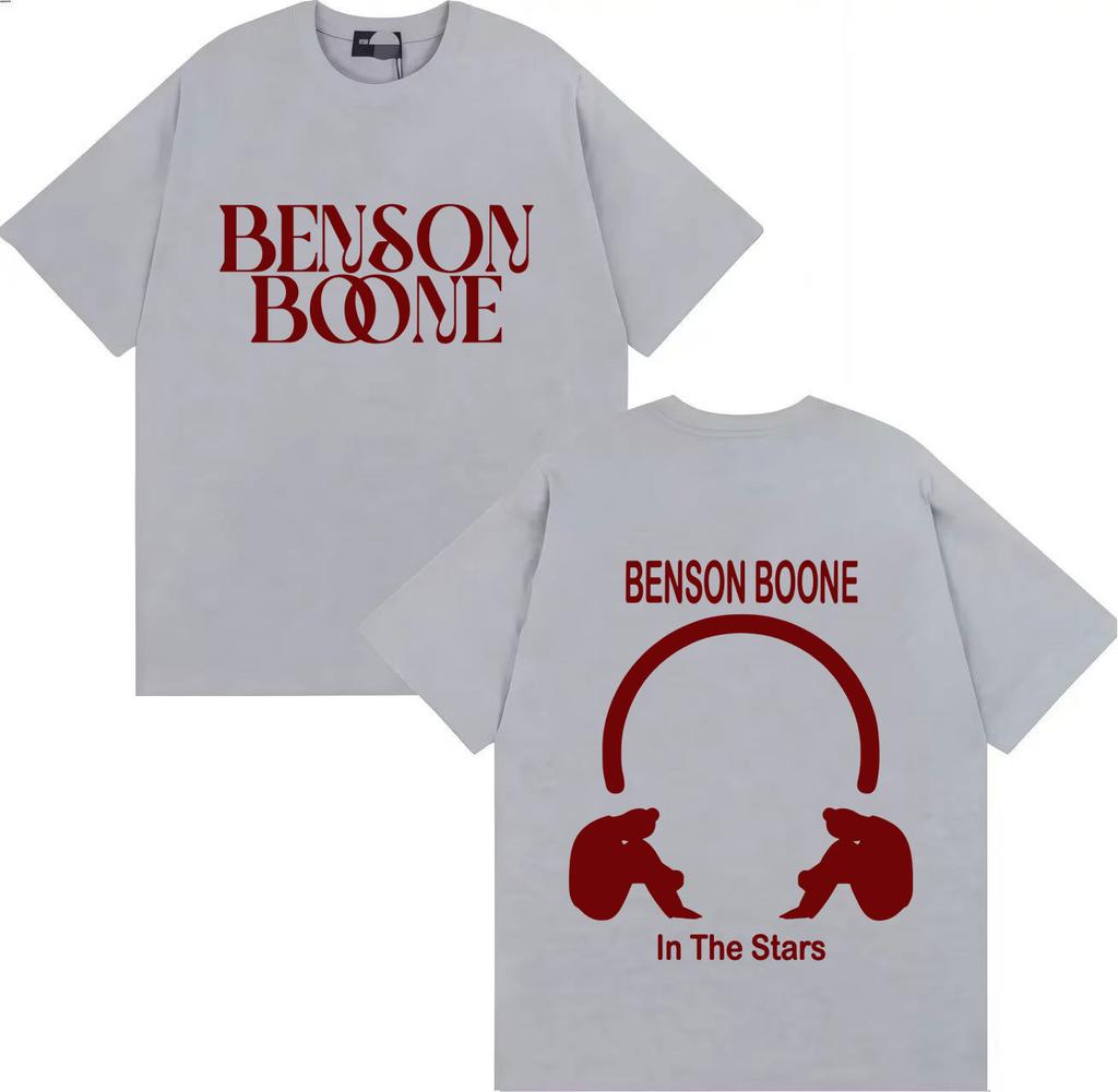 2025 American Heart T-Shirt Benson Boone Hochwertiges Gemustertes Kurzarm Gothic Sommer Print 100% Reine Baumwolle T-Shirt