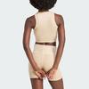 adidas Originals Essential Solid Logo Round Neck Short Vest Women Tops Magic-Beige IR5996