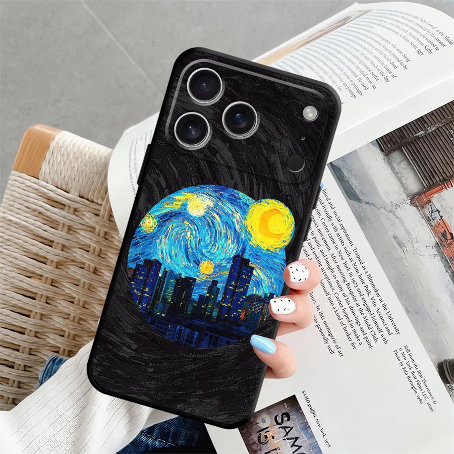 Creative City Pattern Case for Apple iPhone 17 Pro Max 12 11 14 16 XR XS MAX Air 13 15 Pro 7 8 Funda Phone Cover