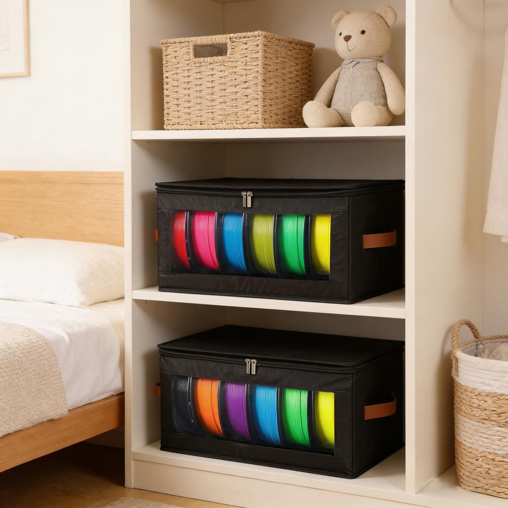 3D Printer Filament Storage Bag Containers 3D Printing Accessories Holder Rack For Home Office Workshop Daily Storage Use