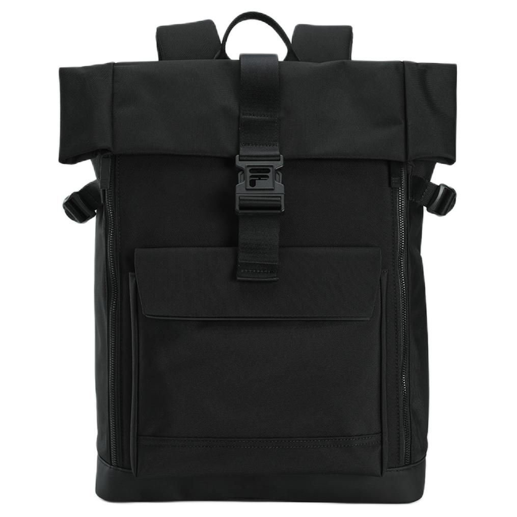 FILA Heritage Solid Color Fashion Casual Fabric Backpack Men backpack Black F13M518109FBK Black