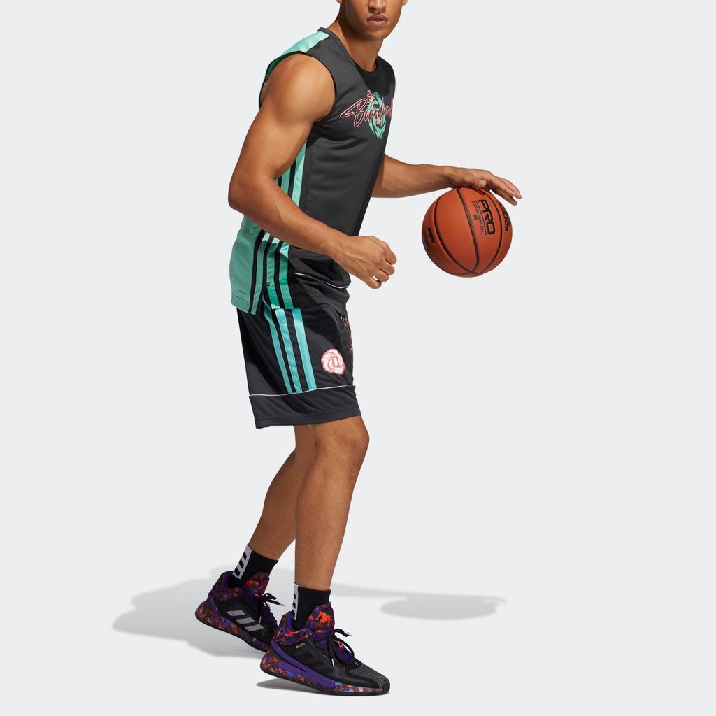 Adidas Basketball Jerseys Men's Black Moderate Straight Fit GP9771
