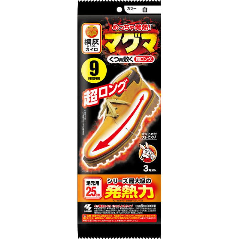 

Стельки для обуви Kiribai Hot Pack Magma, очень большие, белые 3 пары