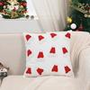 Holiday Cheer Pillow Case Winter Home Decoration Soft Cotton Fabric Cushion Case Christmas Home Sofa Enhancements