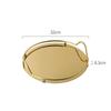 Metal Fruit Plate Decoration Simple Perfume Storage Plate Elegant Home Serving Plate Bathroom Tray Storage Ornaments Modern