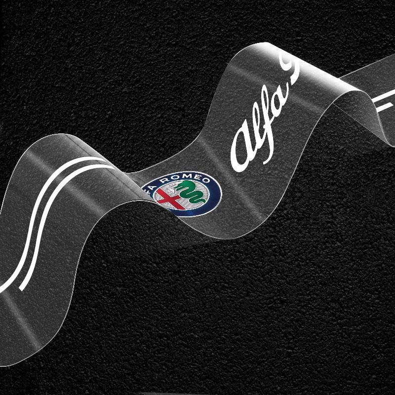 Adesivo Protettivo Trasparente per Emblema Baule Auto per Alfa Romeo Giulia Stelvio Giulietta Spider GT 4C 8C Mito Brera Modifica