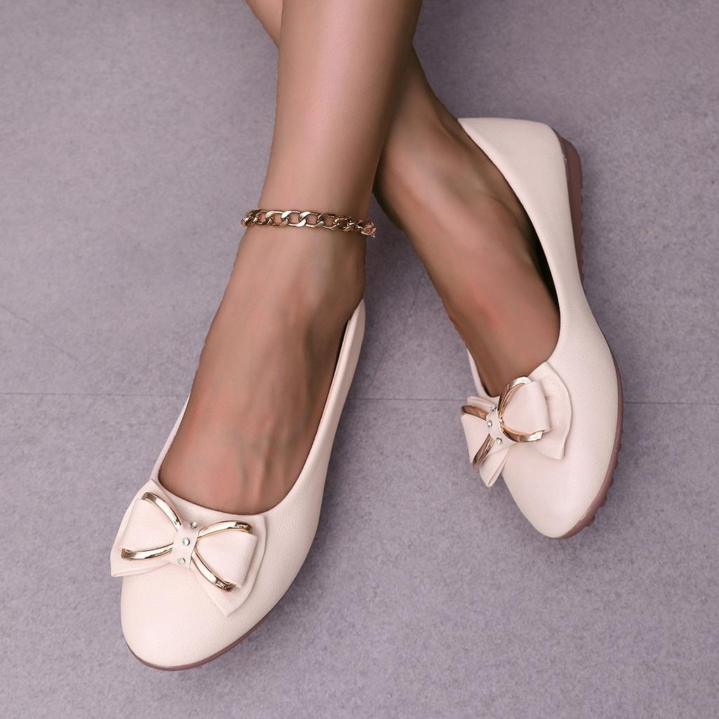 Spring New Korean Version Flat-bottomed Versatile Comfortable Non-slip Work Shoes Maternity Soft-soled Casual Summer Doudou Shoes Women's Shoes