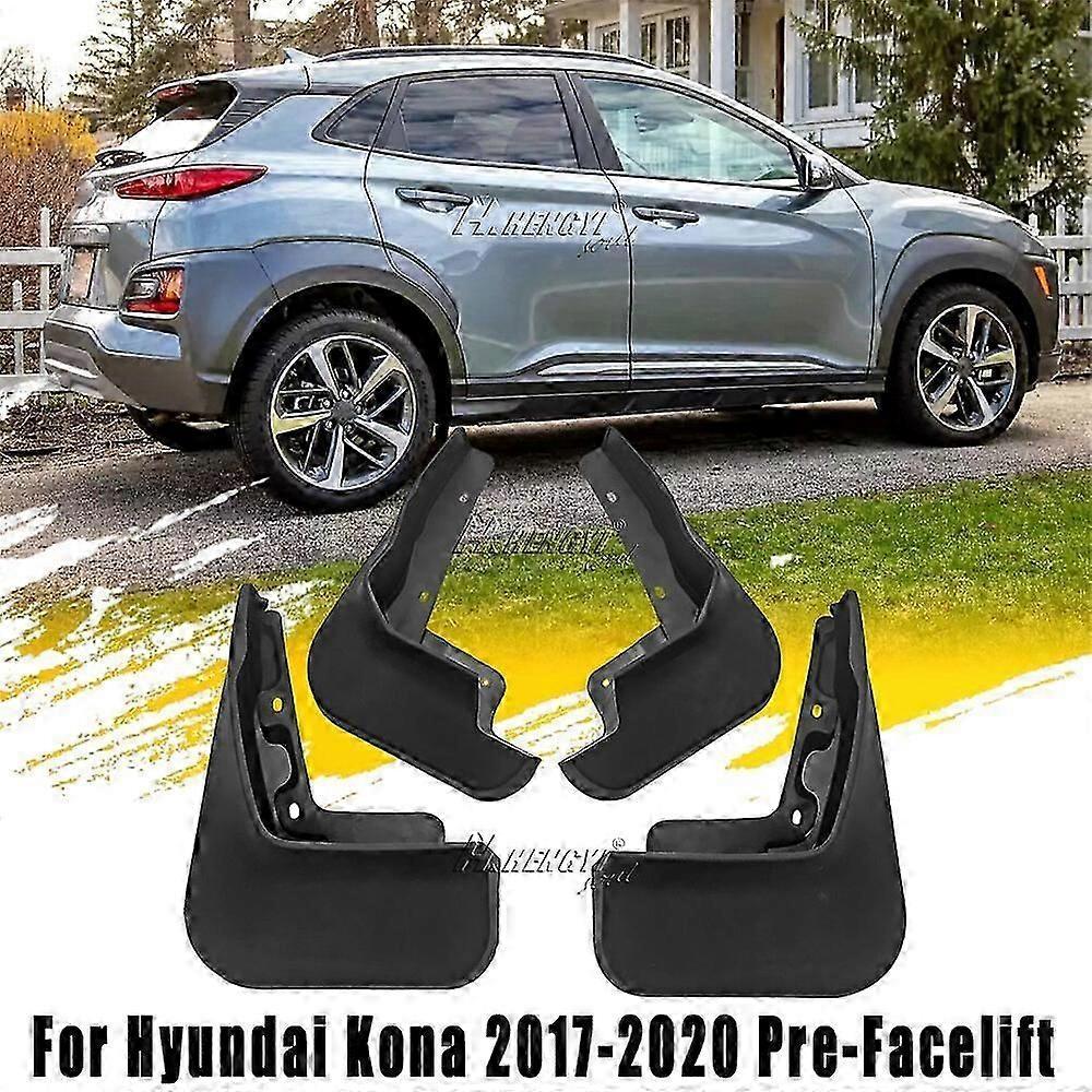 Fantastic Front Rear Mudflaps Splash Guards Mud Flaps For Hyundai Kona 2017-2020 WSLIHV WSLIHV