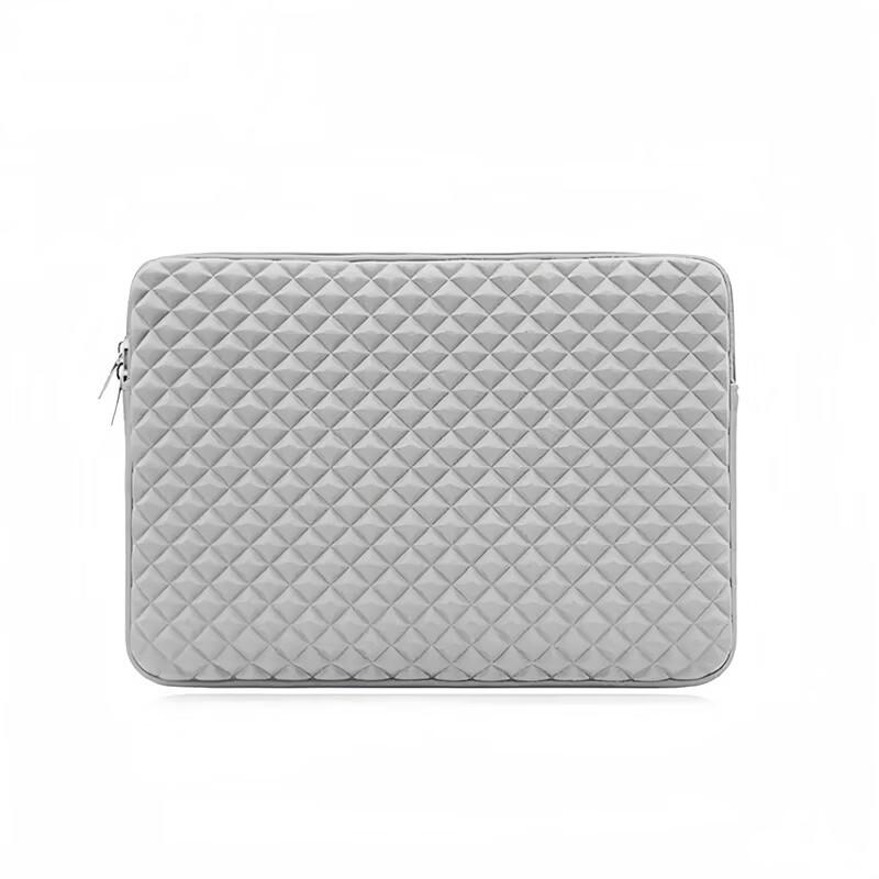 MDNG Diamond Pattern Plush Lined Laptop Sleeve