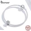 BAMOER 925 Sterling Silber Funkelnder Sternform Charm passend für Original-Armband Damenschmuck