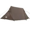 2 Person Tunnel Tent Brown Waterproof