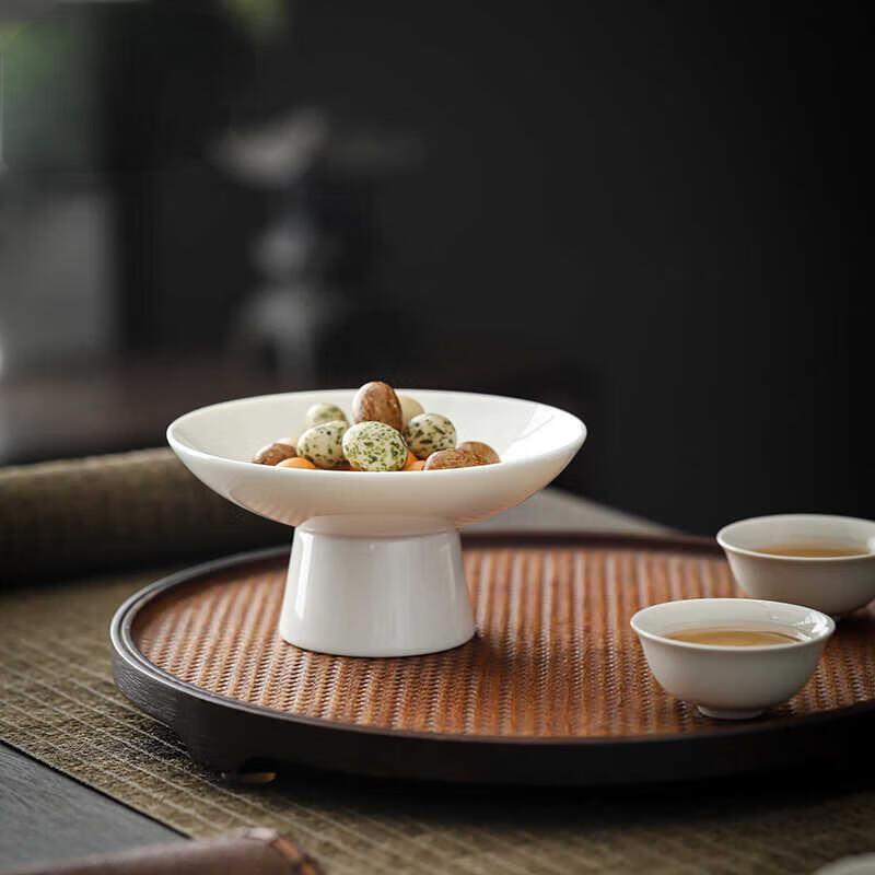 Jijun Chinese Style Ceramic Nut Dish