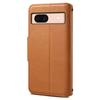 DENIOR For Google Pixel 8a Protective Case Cowhide Texture Leather Phone Cover