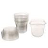 10 bucăți de 10 oz cupe de mousse de unică folosință pentru prăjitură cu capac cutii din plastic transparent pentru desert cu înghețată pentru picnic budincă cu jeleu pentru desert cupe cu iaurt