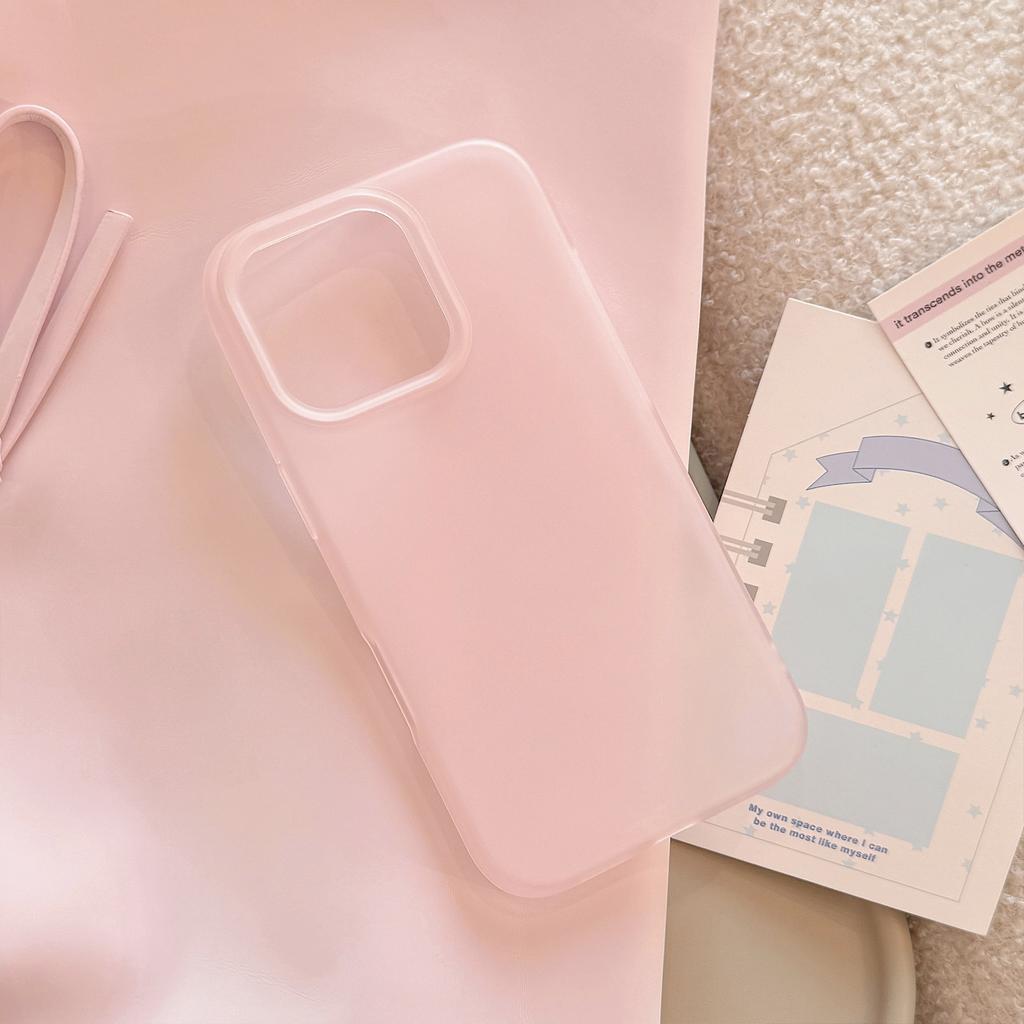 Simple IPhone16 Suitable for 15 IPhone Case 17pro Max Solid Color Silicone 13 Anti Fall 12 Transparent Color