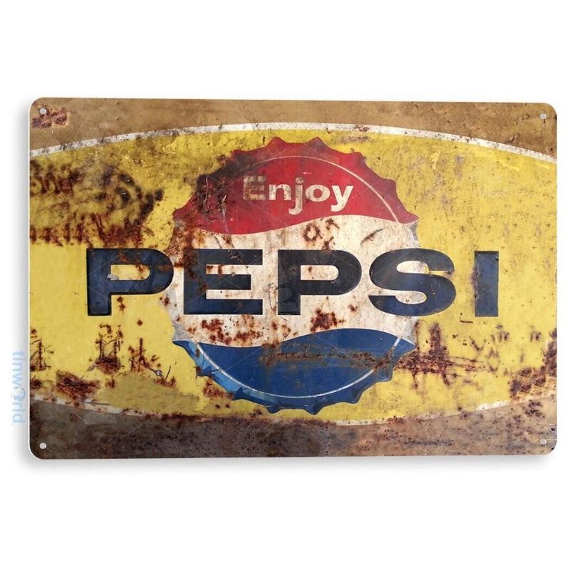 Vintage Metal Tin Sign Kitchen Bar Cafe Wall Decor
