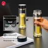 Heenoor Double-Layer Insulated Tea Infuser Glass Cup