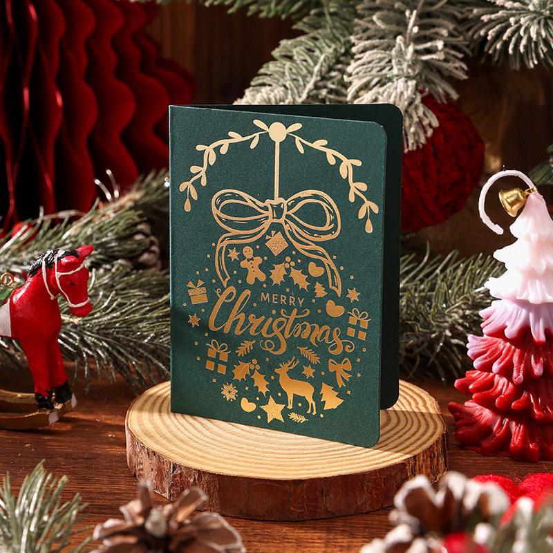 Hot Stamping English Christmas Cards, High-end Christmas Tree Gifts, Gifts for the Elderly, Flower Bouquets, Store Decorations, Small Cards