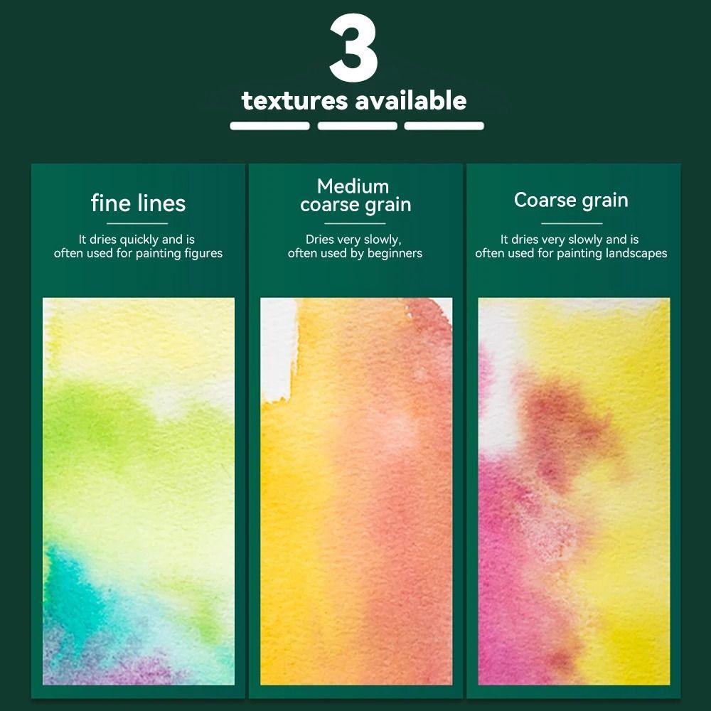 New 20 Sheets Watercolor Paper Block 32K 16K 8K 300g Watercolor Sketchbook Art Paper 100% Cotton Water Color Drawing Paper