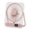 Ultra-Thin Mini Fan: Silent, Long Battery, Strong Wind, Compact for Desktop or Office Use