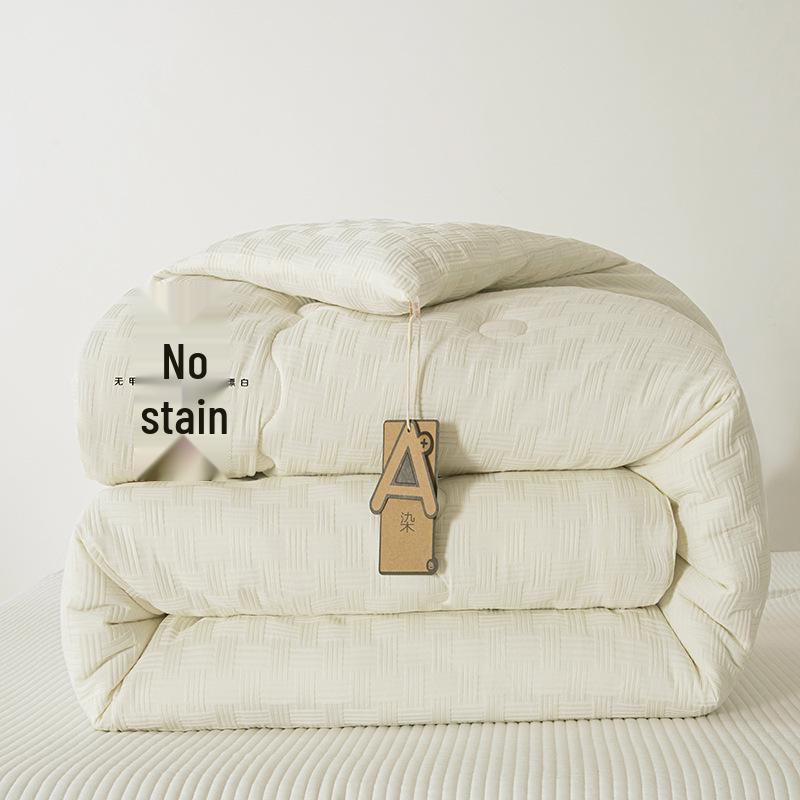 2025 A-Class Washed Cotton Waffle Soybean Winter Quilt Blanket Comforter Core - Thickened Solid Color