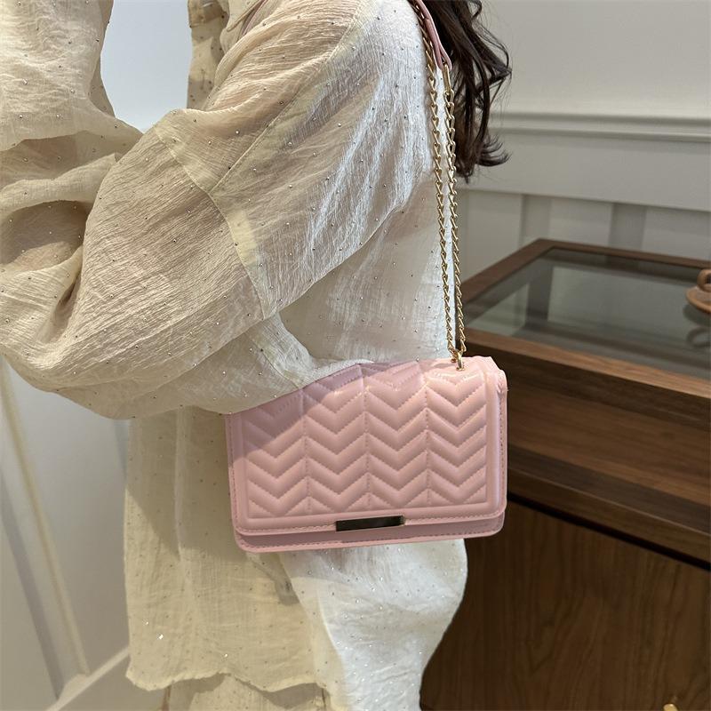 Shoulder Bag Summer New Bag Women's Simple Casual Commuter Messenger Bag Trendy Fashion Simple Small Square Bag