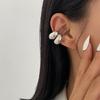 Stacked Cut Ear Clips No Piercing Jewelry Gold And White Gold Variants Comfort Wear All Day Ear Accessories