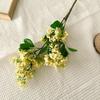 Artificial Flowers Lilac Bouquet for Home Office Decoration Realistic 3D Modeling Adjustable Stems Reusable Floral Arrangement Props