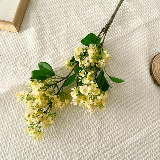Artificial Flowers Lilac Bouquet for Home Office Decoration Realistic 3D Modeling Adjustable Stems Reusable Floral Arrangement Props