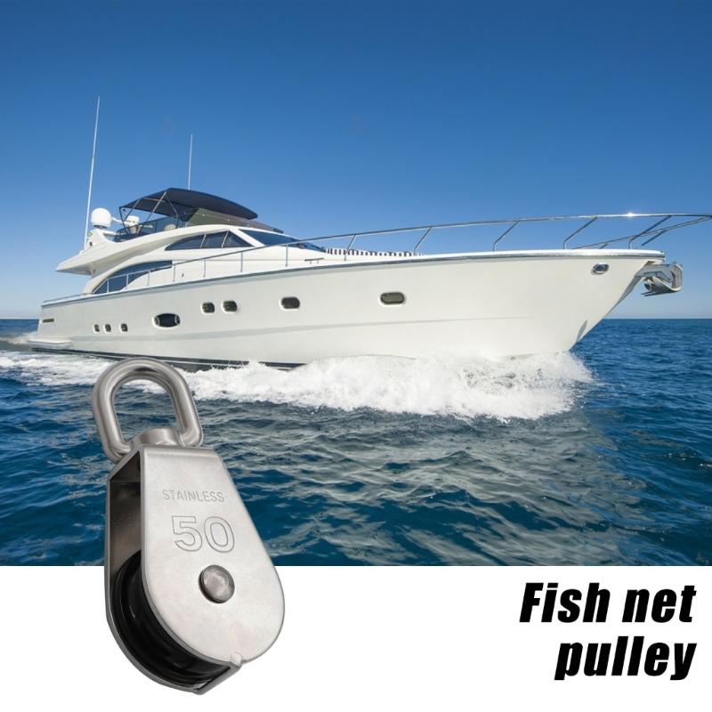 Premium Stainless Steel Boat Pulley With Enhanced Durability For Kayak Fishing Boat Water Sports Watercraft Activities