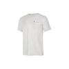 Solid Color Comfortable Breathable Technology Cool Feel Pocket Pullover Round Neck Short Sleeve T-Shirt Men Tops Moon-Gray P224M009-00MV