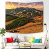 Mountain Tapestry Colorful Sunset Reflection Tapestry Nature Meadow Tapestry Wall Hanging for Bedroom Living Room Dorm Decor