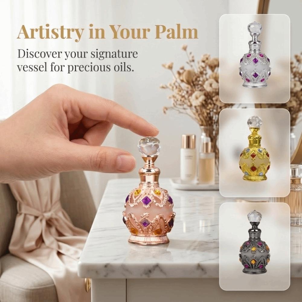 Arab Middle East Split Bottle Luxury Glass Perfume Bottle Beauty Salon