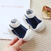 Simpatici Calzini Scarpe da Bambino Neonato Abbinamento Colori Simpatiche Scarpe da Bambino Scarpe da Bambola Suola Morbida Bambino Sneaker da Pavimento per Primi Passi Bambina