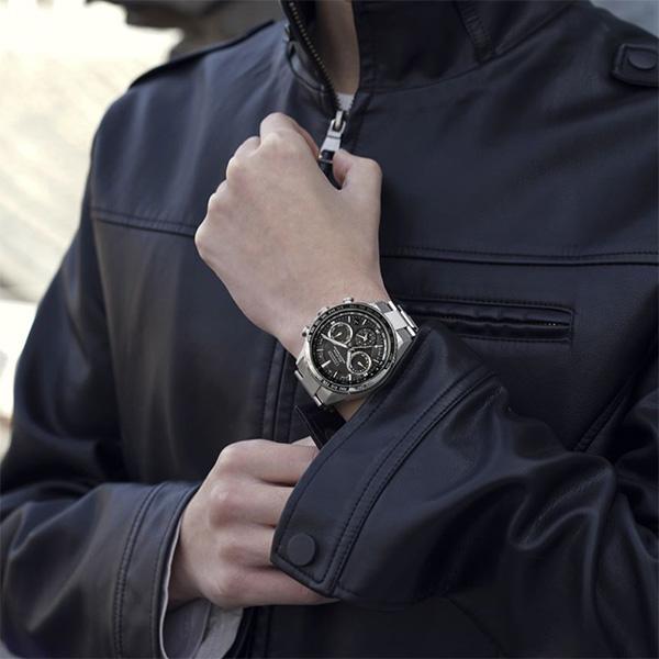 Citizen Orologio da Uomo 44mm Eco-Drive Collection Movimento al Quarzo Solare Cinturino in Lega CC4015-51E