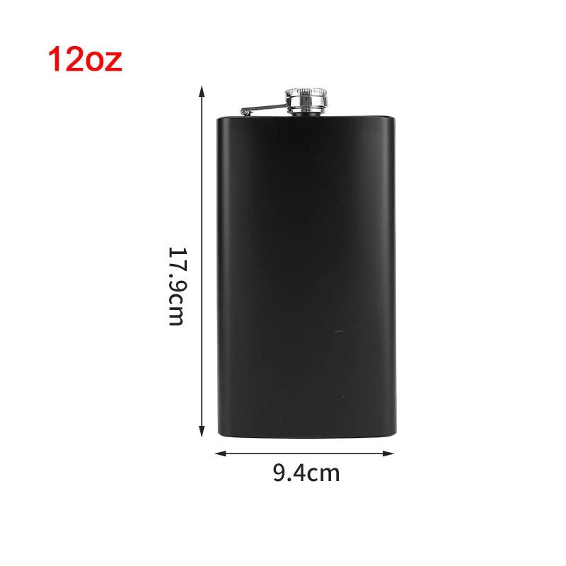 1-18Oz Stainless Steel Hip Flask Liquor Alcohol Whiskey Flask Cap Bottle Travel Liquid Container Accessory Portable Hip Flask