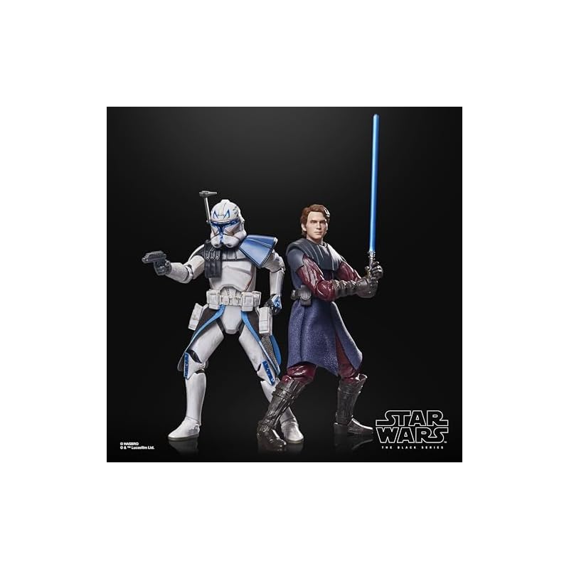 Hasbro Star Wars Black Series Anakin Skywalker & Clone Captain Rex, Star Wars Premium Collection 15cm Action Figure Set of 2 (G1733) Authentic