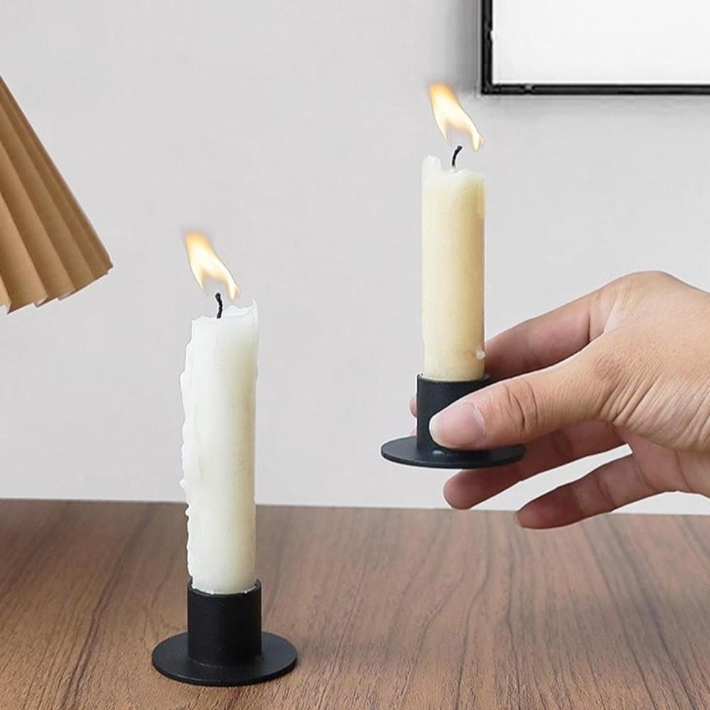 Eisen Kerzenständer Runder Kerzenständer Metallkerzenhalter Jubiläumsgeschenk