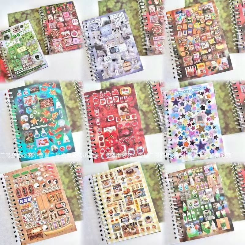 Ancient Sticker Book Coil Book Cutting Film Sticker High-value Ancient Hand Account Decoration Cute DIY Material Sticker Gift
