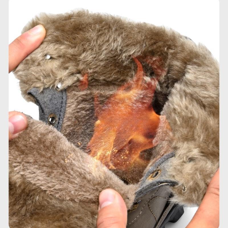 Winter Outdoor Waterproof Men Boots Russian Style Ankle Boots for Men Snow Boots Plus Size 39- 48