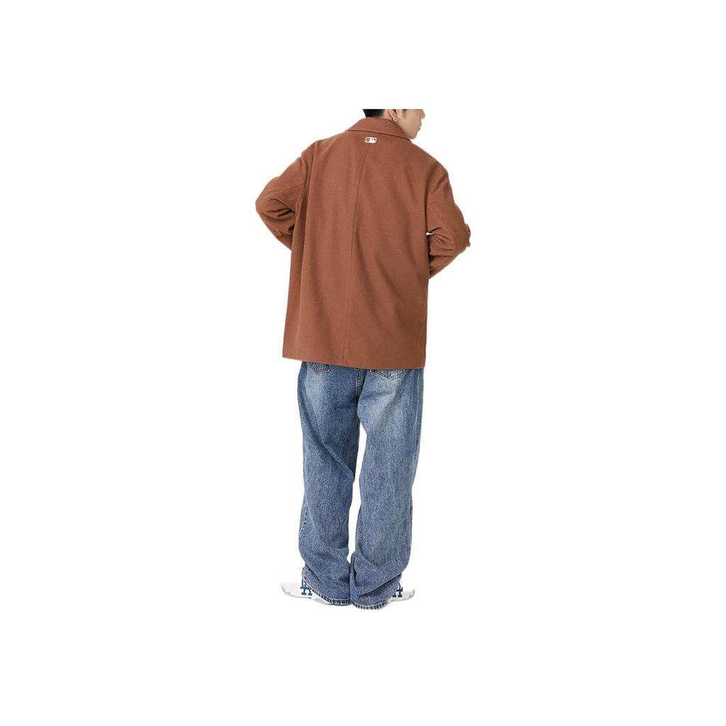 New MLB Business Suit Unisex Dark Beige 3AJKB5224-43BRD